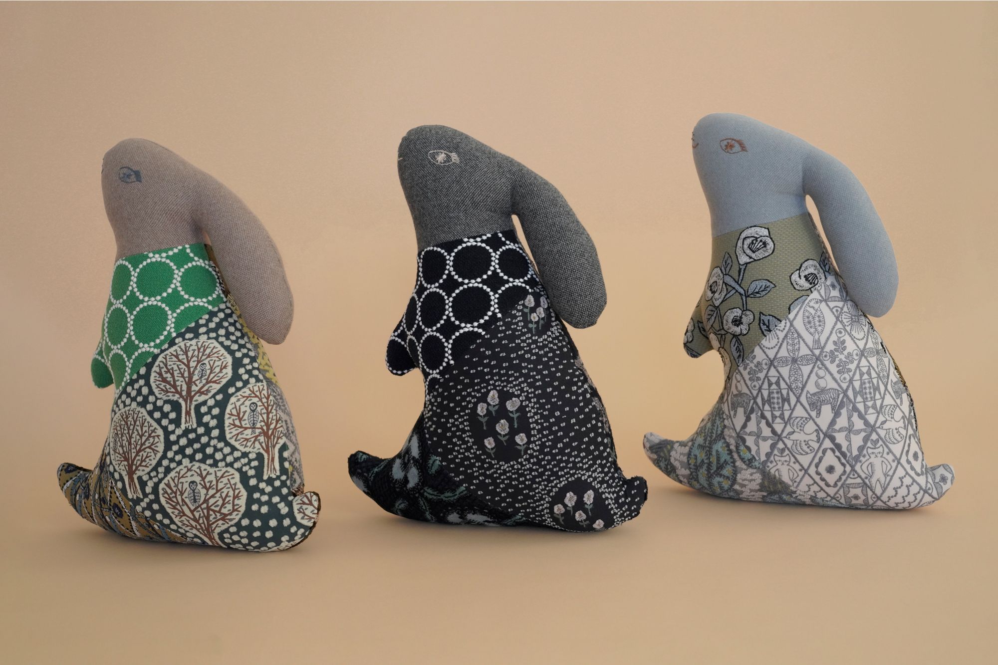 patchwork usagi cushionとkotori、piece, cookie発売のお知らせ。12月