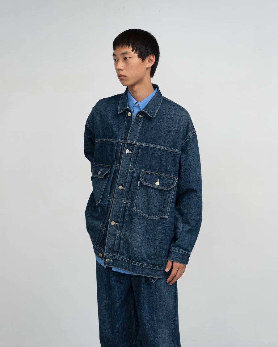 Selvage Denim Jacket-DARK FADE- – Graphpaper