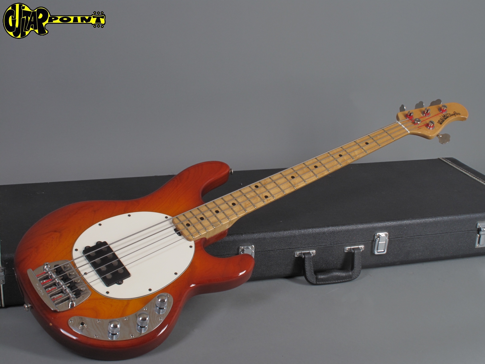 1992 Music Man Stingray - Cherry Sunburst - GuitarPoint