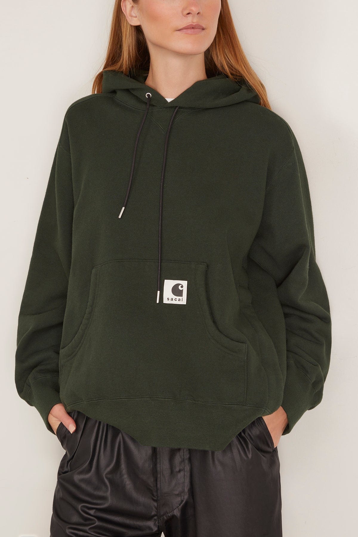Sacai x Carhartt WIP Cotton Jersey Hoodie in Green – Hampden Clothing