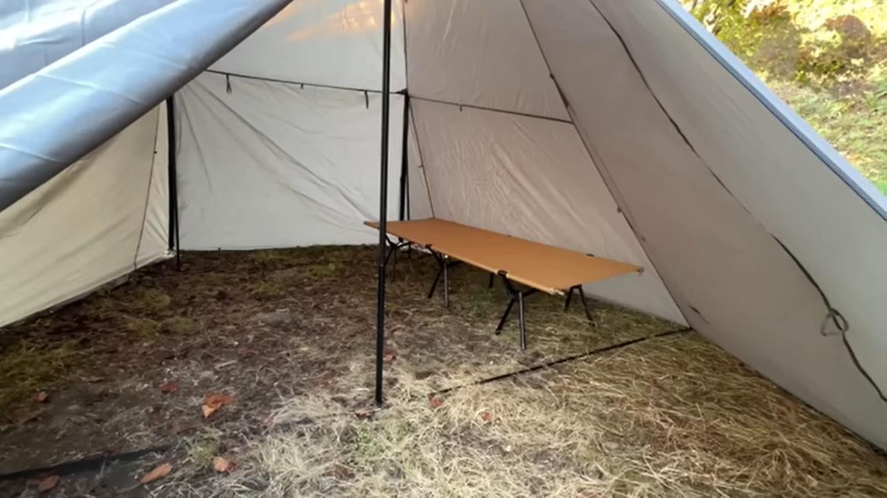 ワークマン新作「耐久撥水ピラミッドシェルター 3人用テント」でFUKUが