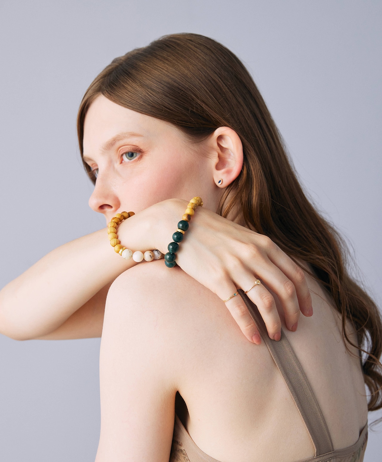 Palo Santo × Tyger's eye bracelet /パロサント | Hariqua