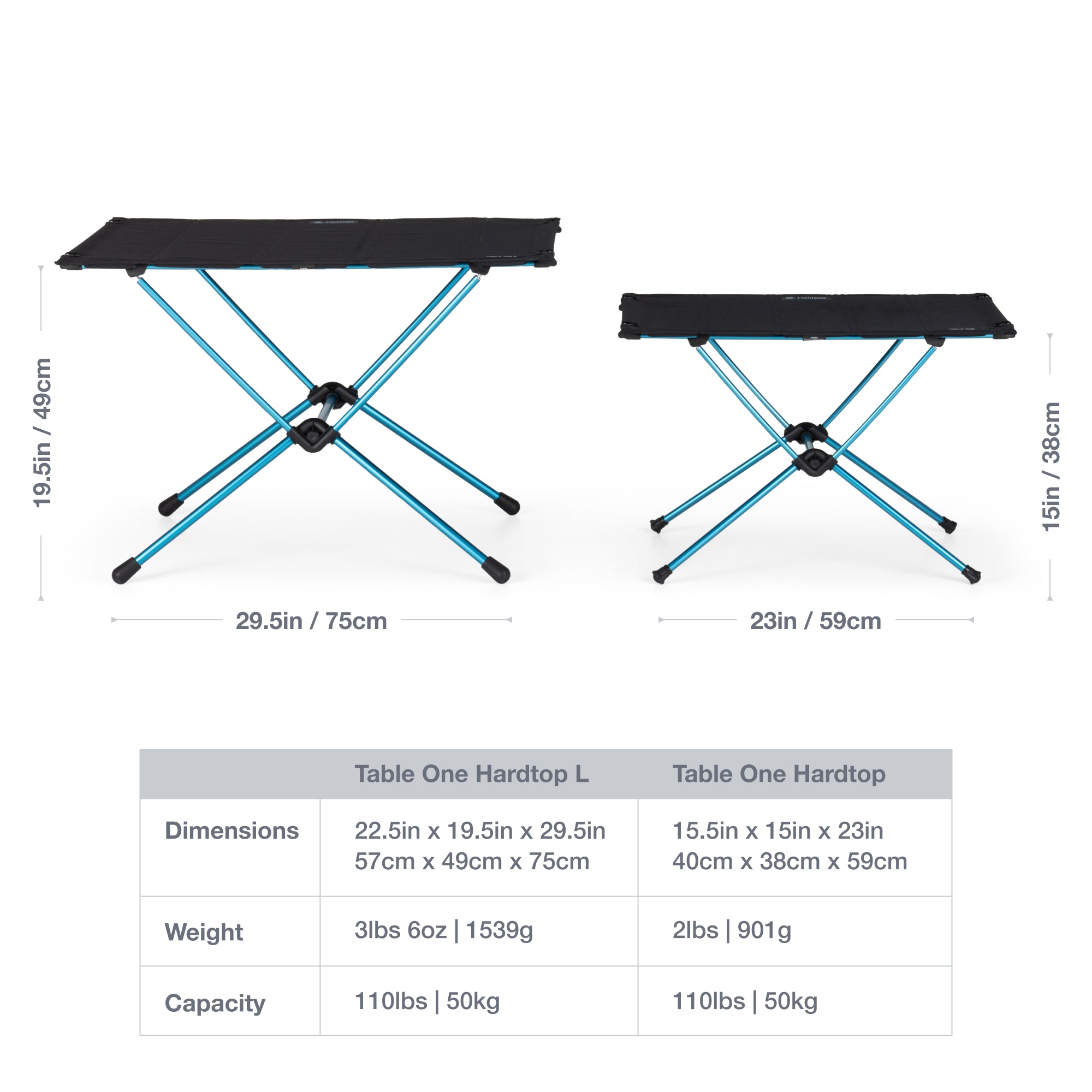 Helinox Table One Hard Top L | Free Shipping & 5 Year Warranty