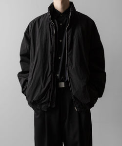 ssstein / シュタイン】WINDPROOF NYLON PADDED JACKET - BLACK | 公式