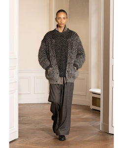 ssstein / シュタイン】GLITTER FUR KNIT GRADATION CARDIGAN