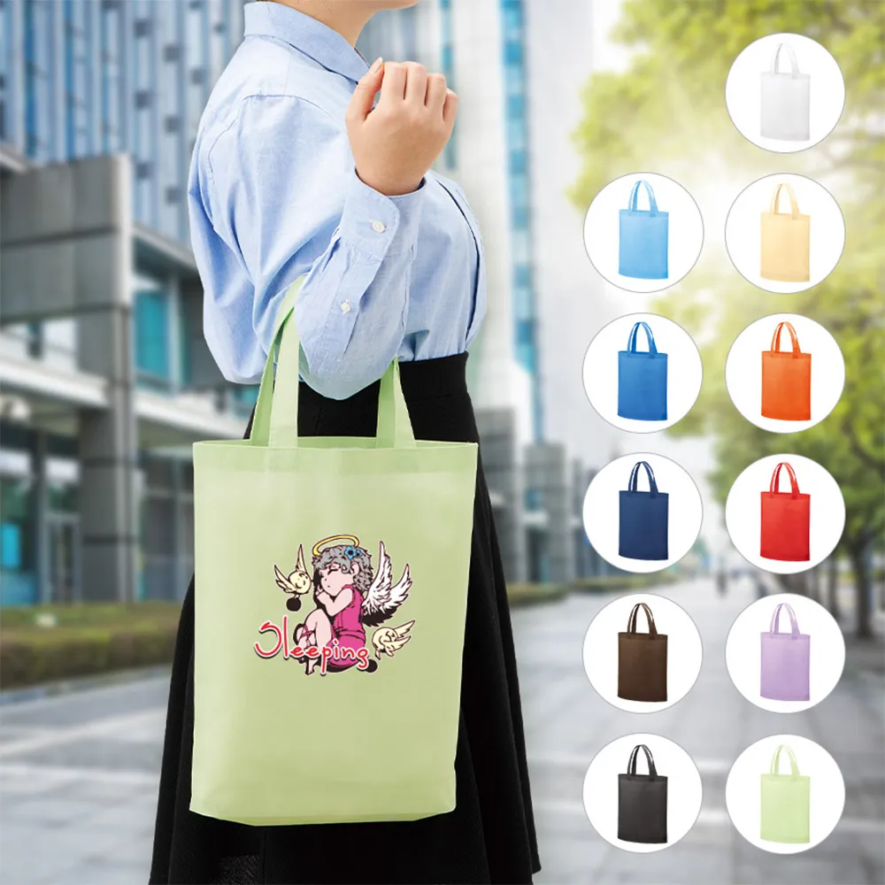 不織布A4ガゼットマチ付トート【販促花子ノベルティ】