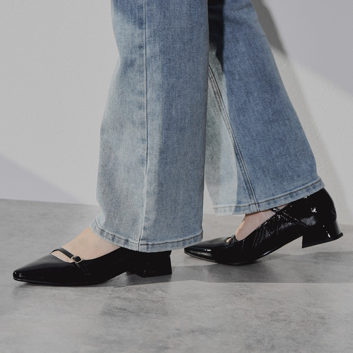 再値下げ】ダブルストラップメリージェーンパンプス/544308
