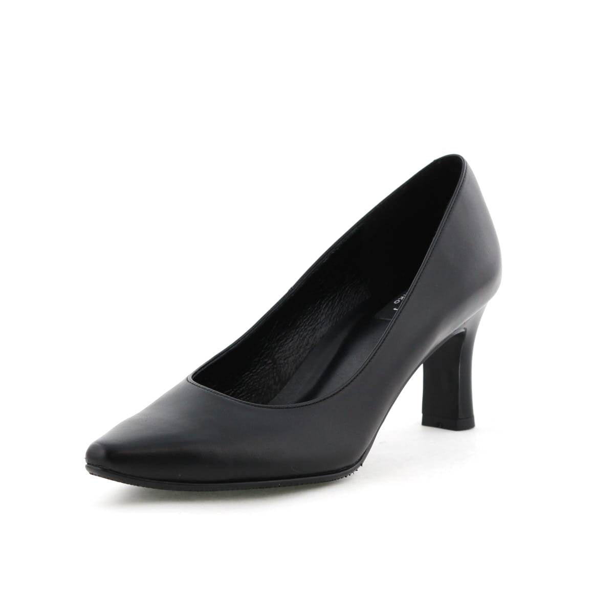 7㎝ヒールブラックパンプス/600008