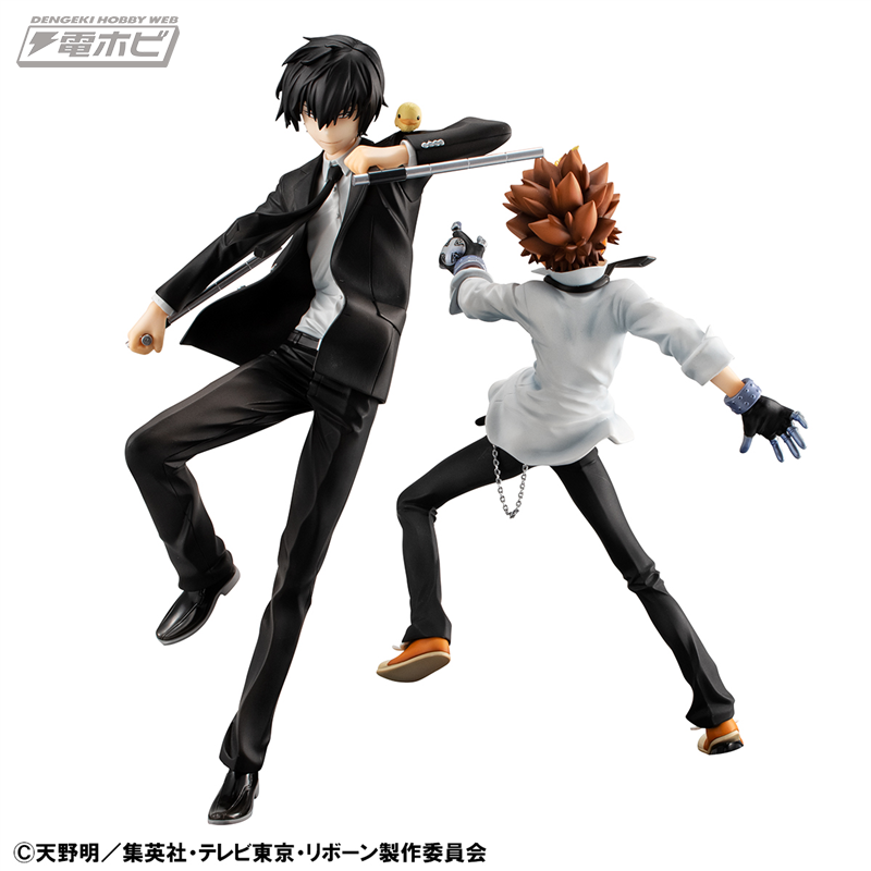 家庭教師ヒットマンREBORN!』より、沢田綱吉、雲雀恭弥、リボーンの