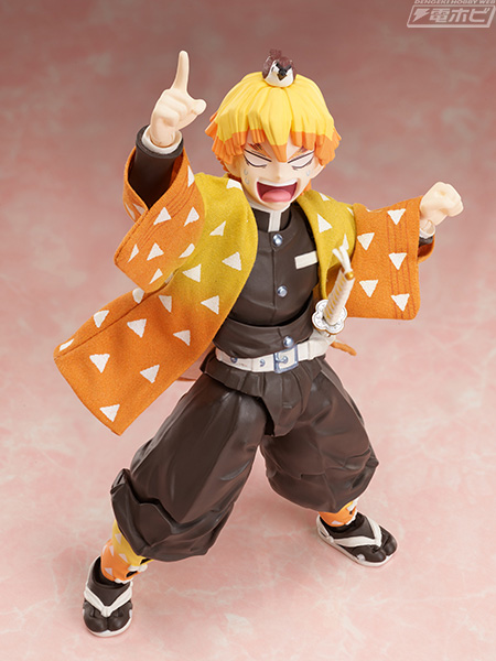 鬼滅の刃』我妻善逸のアクションフィギュアが登場！衣装には布素材を