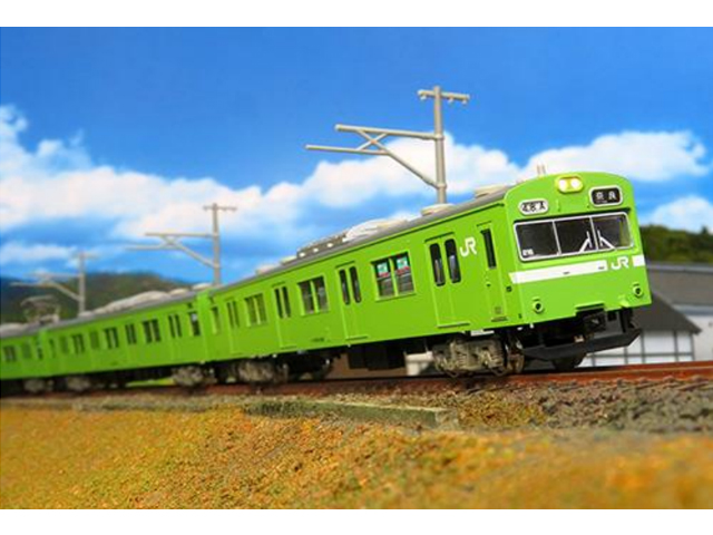 鉄道模型 31512 JR103系3500番台播但線（台車黒）4両編成 動力付き JR