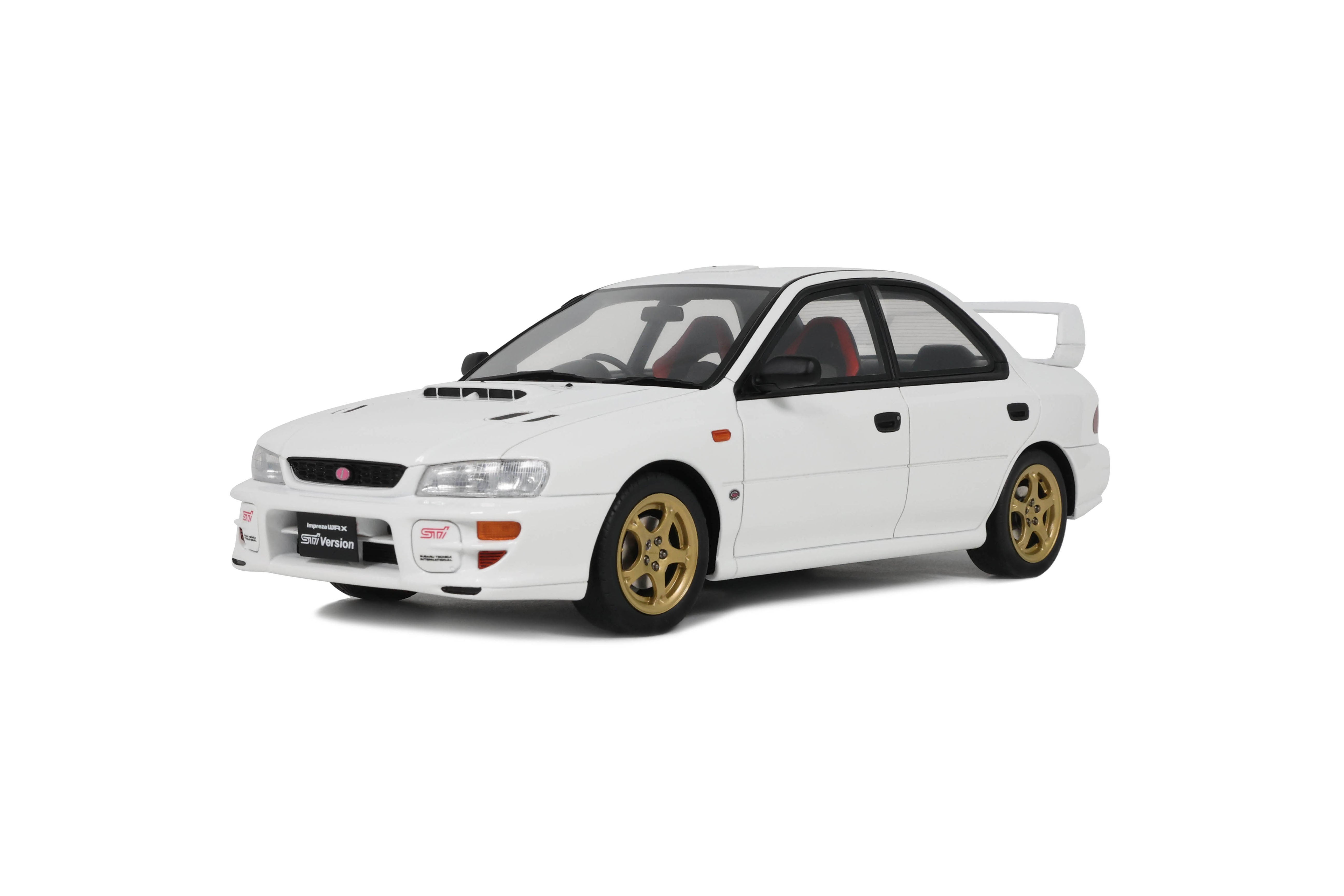 Preorder] OttO 1:18 SUBARU IMPREZA WRX TYPE RA STI PURE WHITE 2000