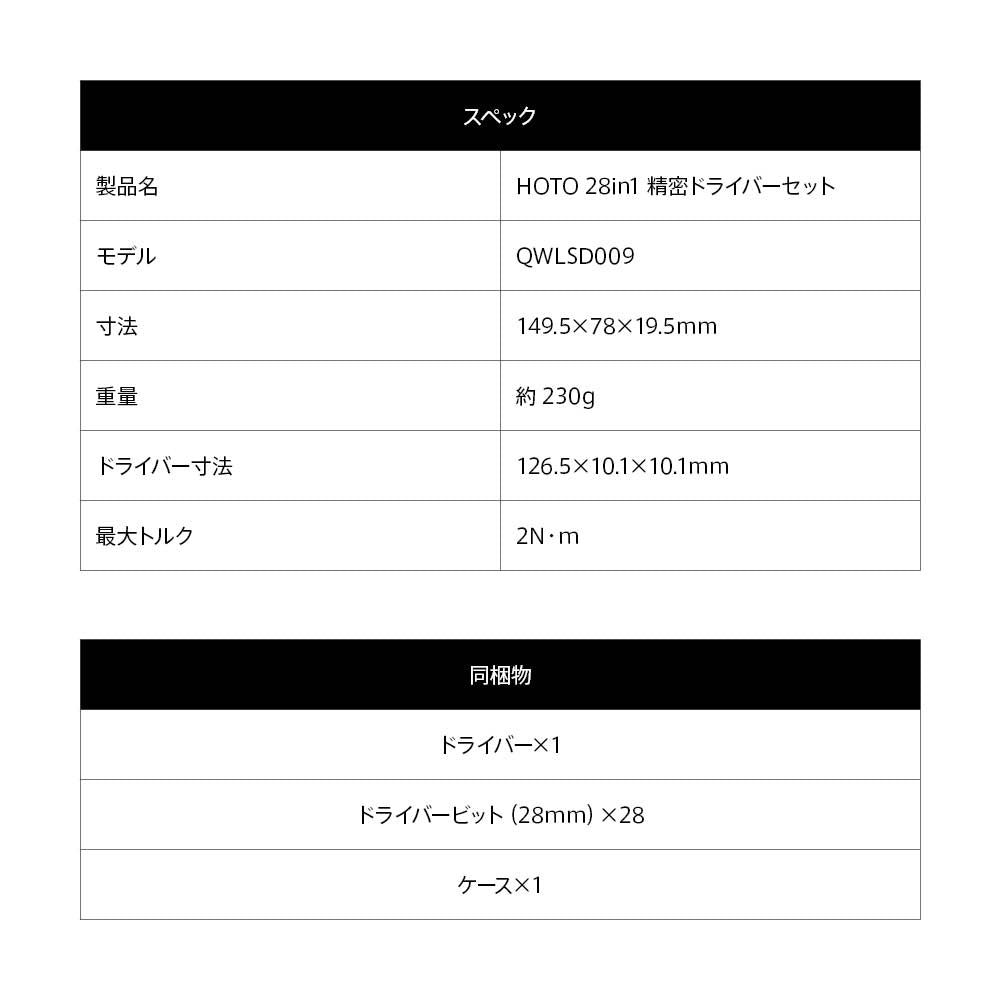 28in1 精密ドライバーセット – HOTO JAPAN 公式ストア