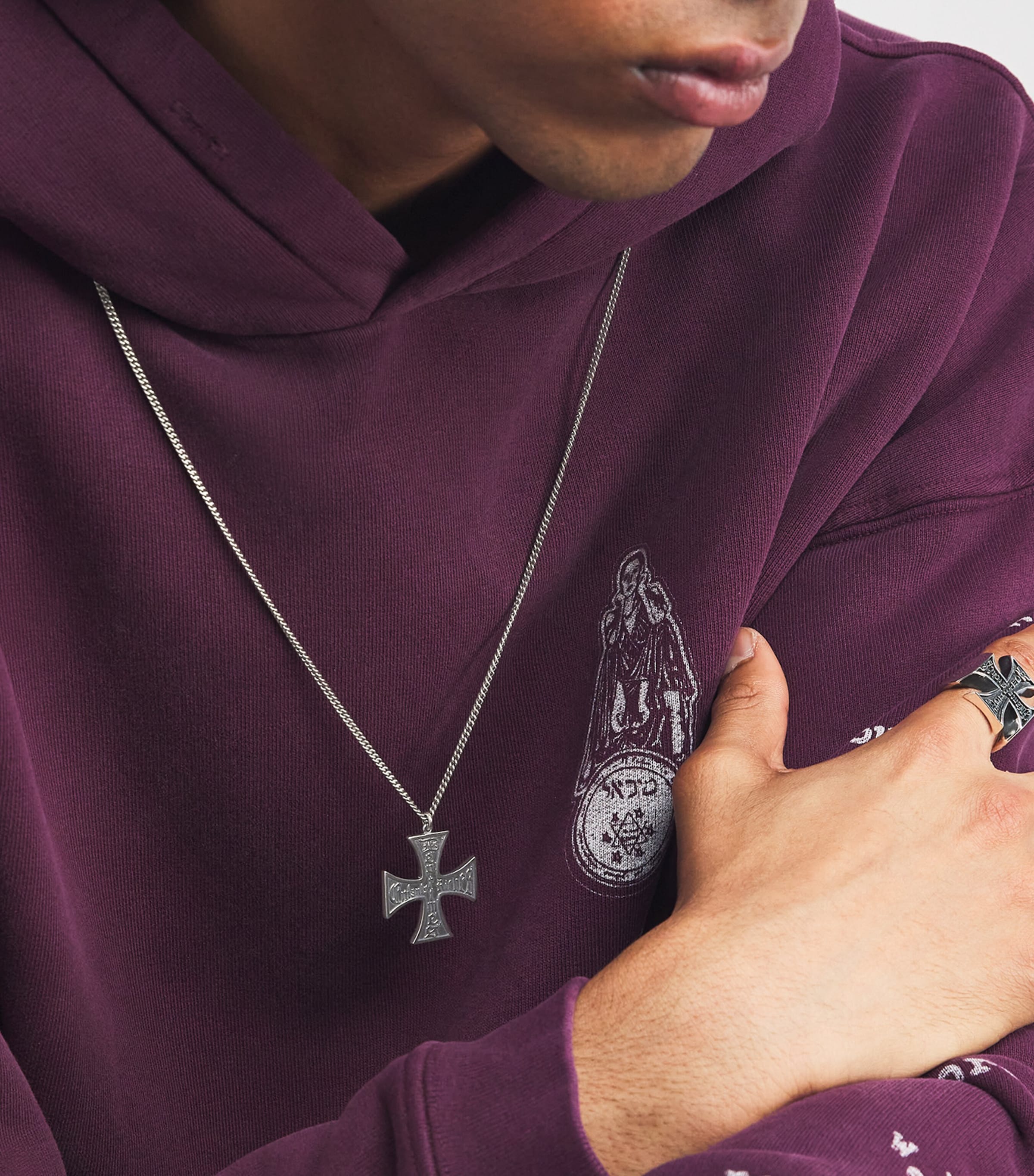 Enfants Riches Déprimés Sterling Silver Cross Necklace | Harrods UK