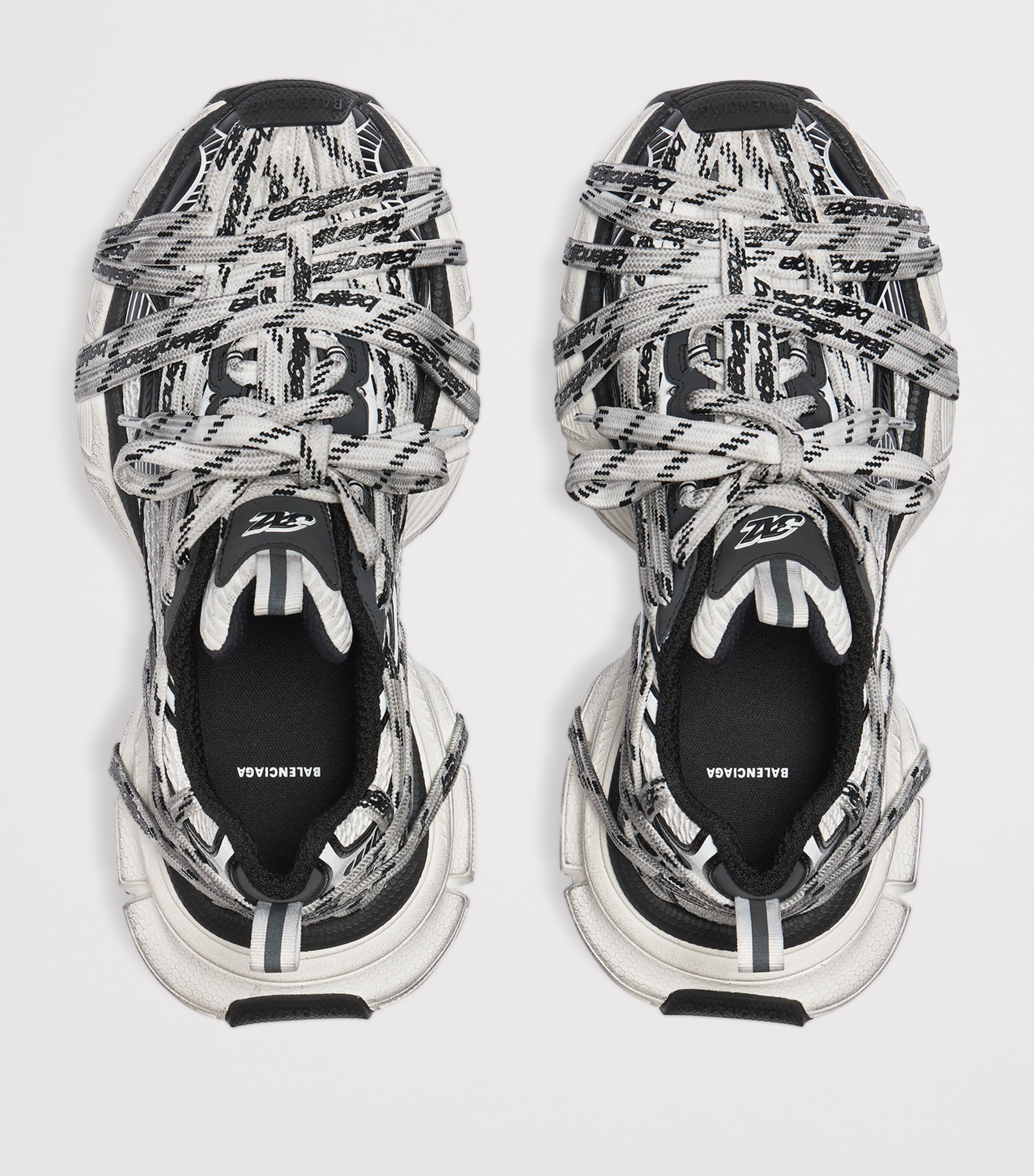 Balenciaga White 3XL Extreme Lace Sneakers | Harrods US