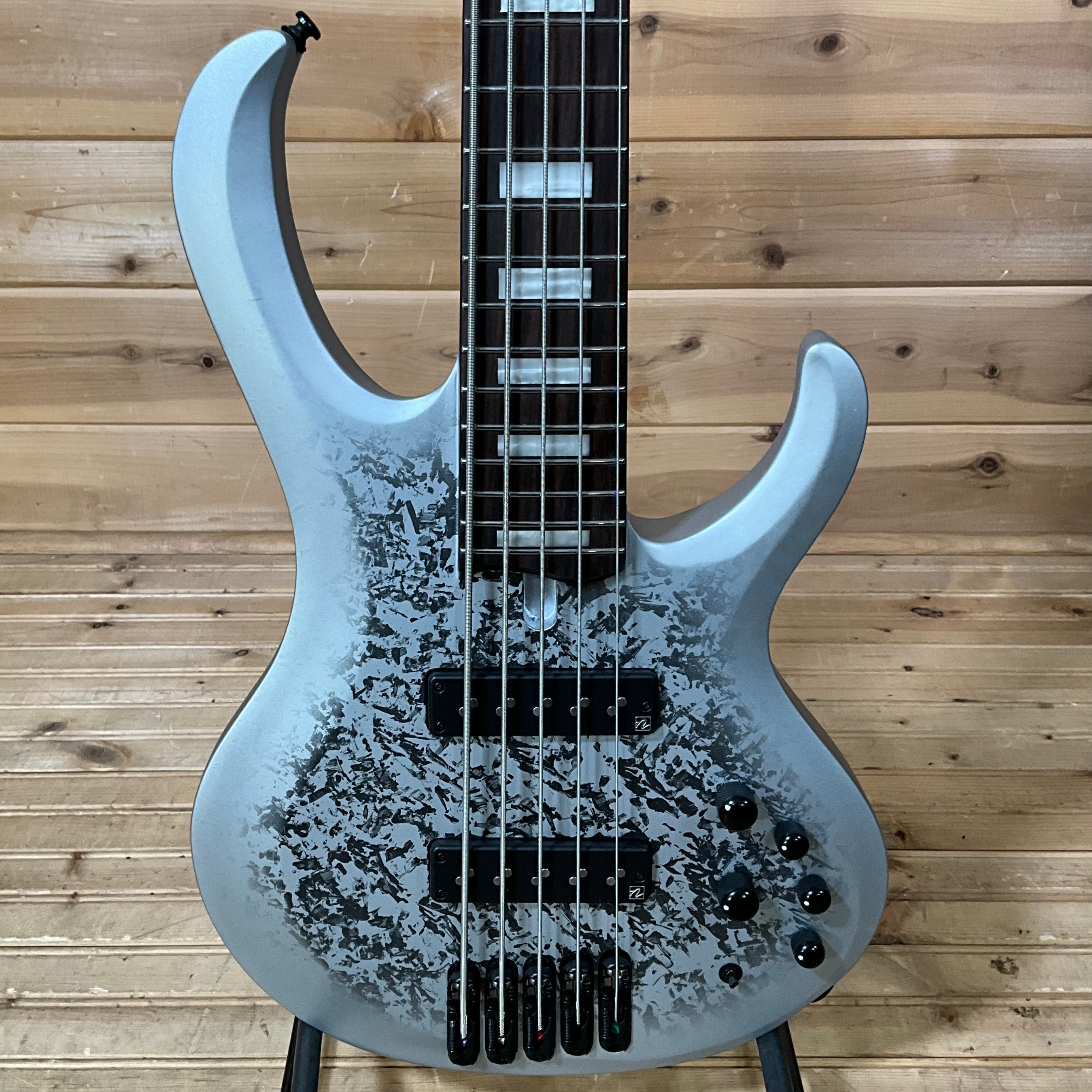 Ibanez BTB25TH5 5-String Electric Bass - Silver Blizzard Matte