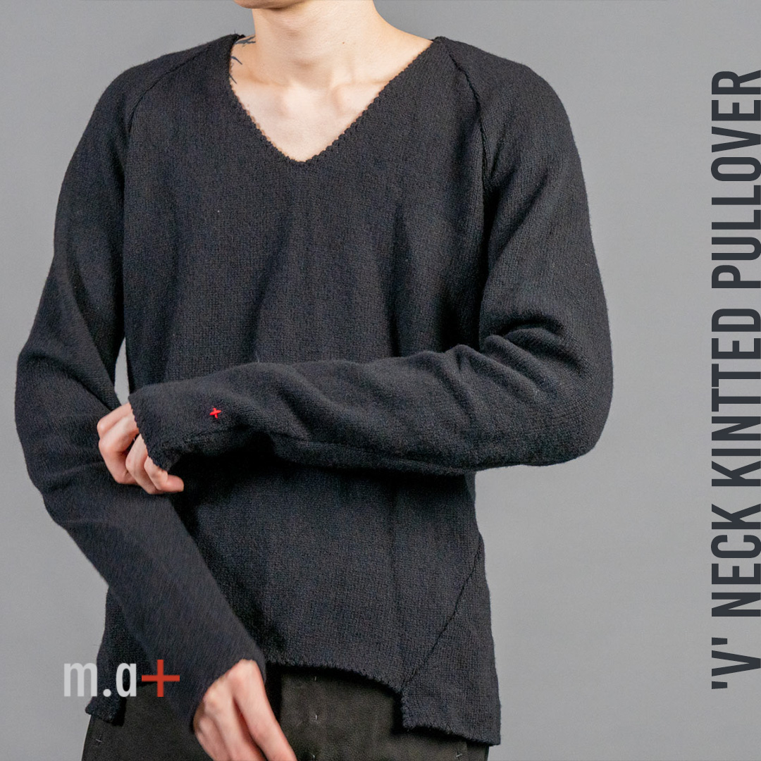 m.a+ Vネック カシミアウールニット | HUES 福岡セレクトショップ