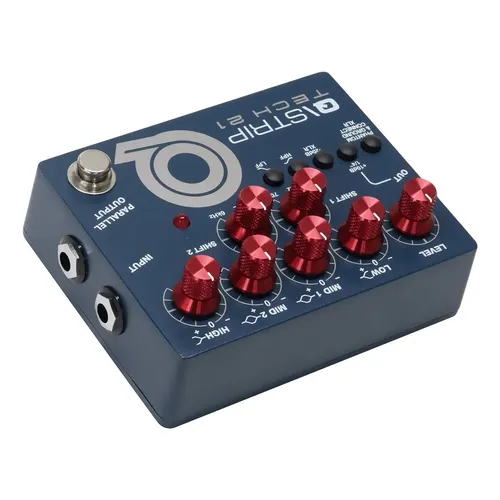 Pedal Pre Amp Tech 21 Q Strip Equalizador Direct Box Di Cor Azul