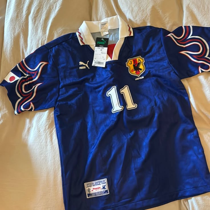 Puma Shirts | Japan Kazu Jersey 1996-1997 Team | Color: Blue | Size: L