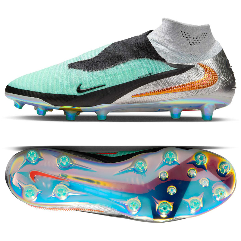 Nike Phantom 6 High Elite LE AG-Pro Chrome/Black IH3985-001 Men's