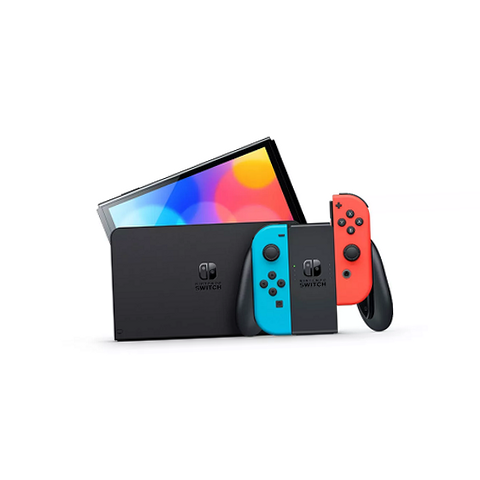 Nintendo HEGSKABAA Switch - OLED Model with Neon Red & Neon Blue