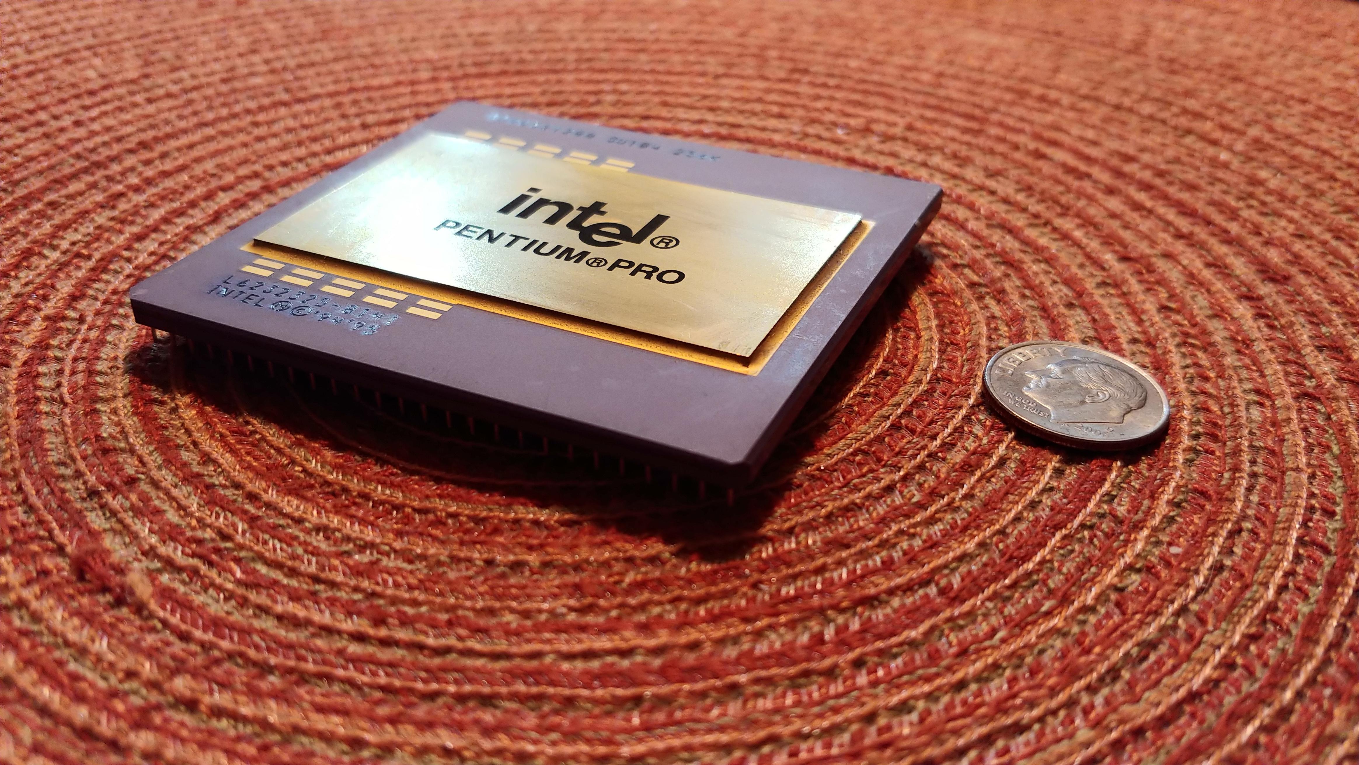 A Pentium Pro 200mhz CPU I salvaged out of an old workstation