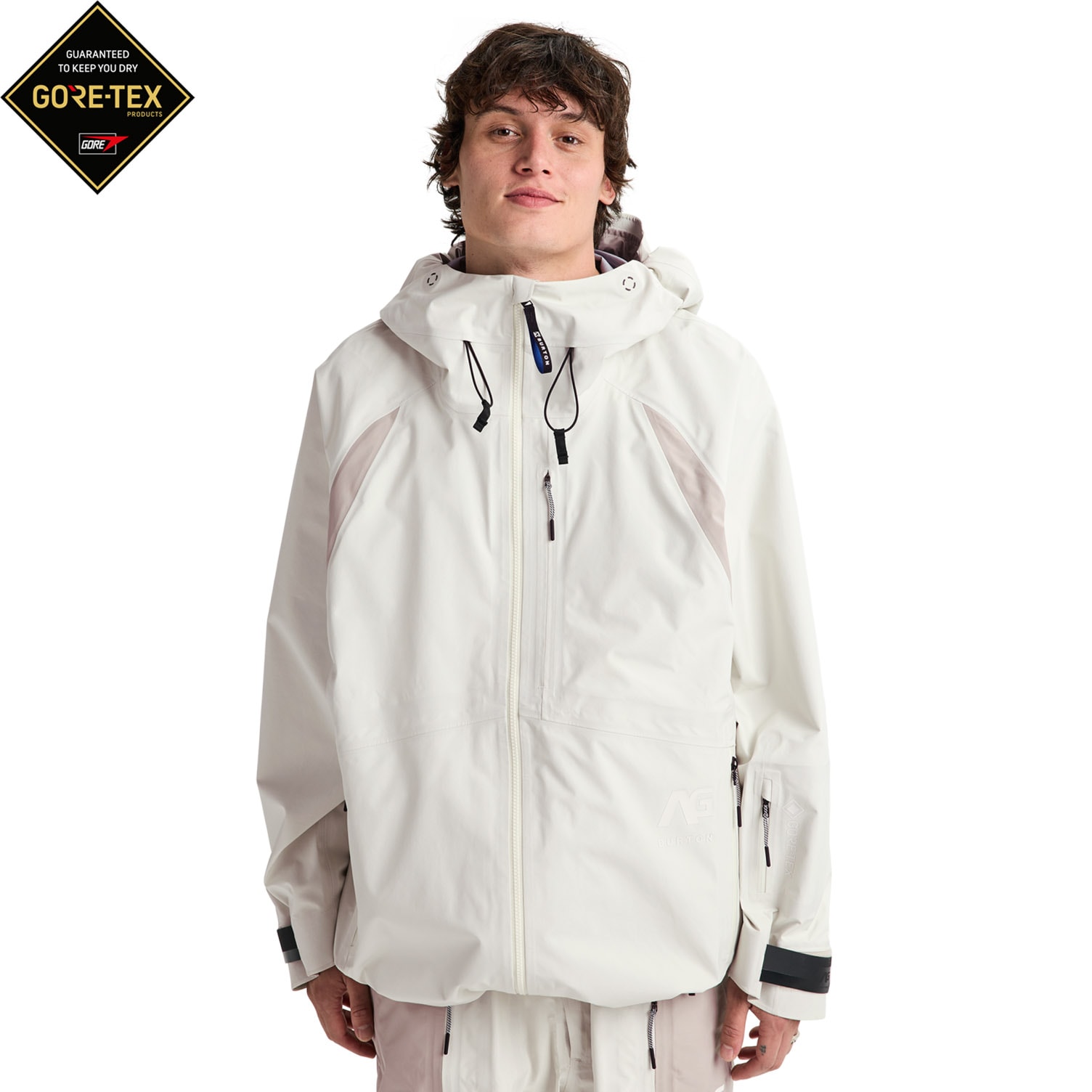 Snowboard Jacket Burton AG Hardpack GORE-TEX 3L Jacket bone white