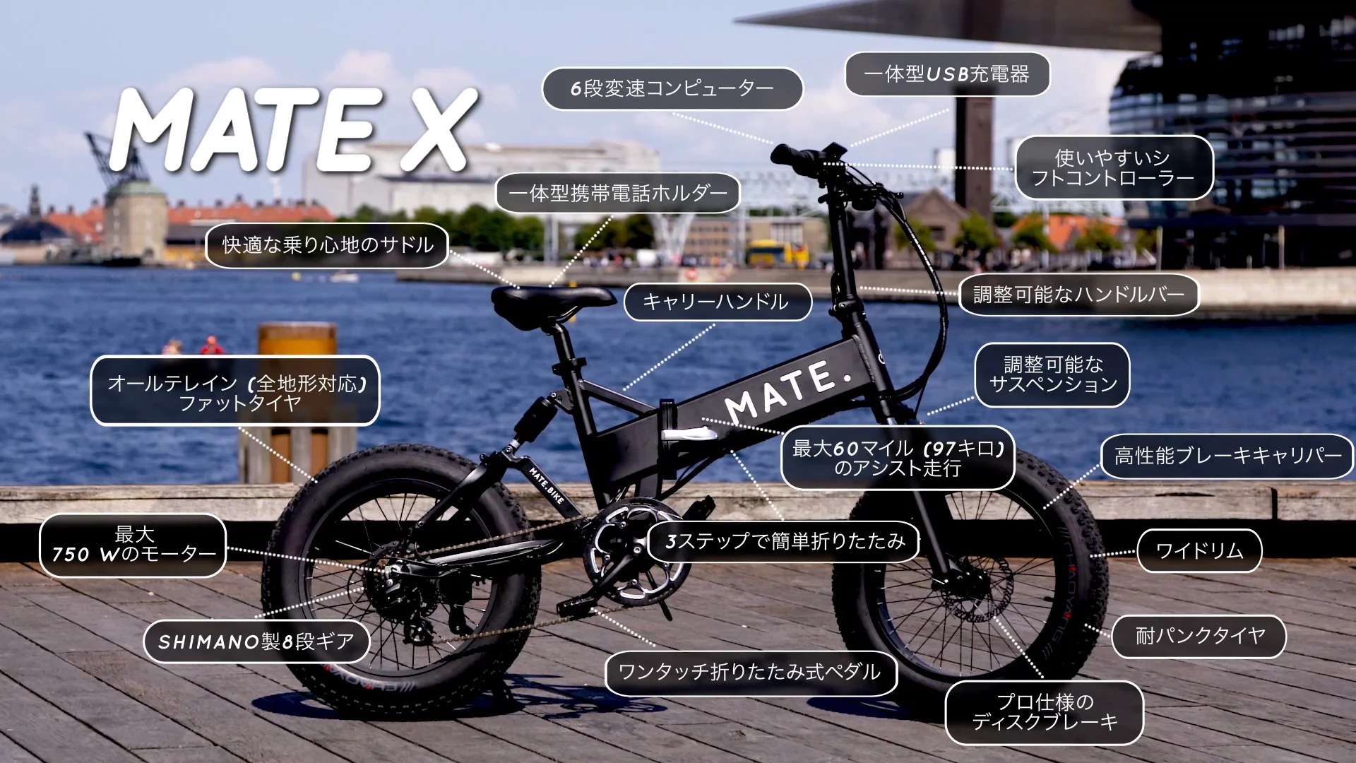 自転車大国デンマーク生まれ、世界一クールな折りたたみ電動自転車