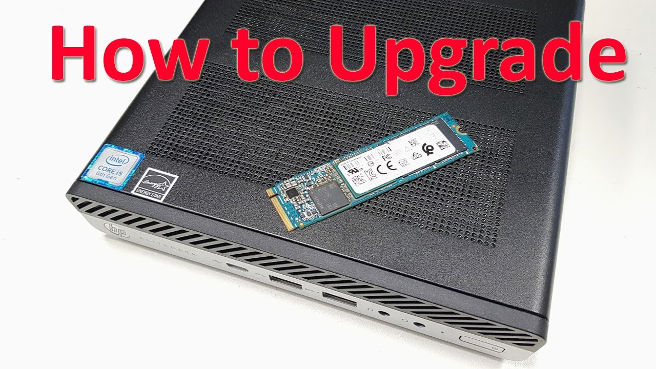 HP EliteDesk 800 G4 mini PC - how to replace SSD and upgrade
