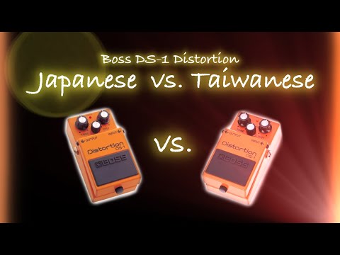 Comparison #16: Boss DS-1 Distortion Japanese vs. Taiwanese - YouTube