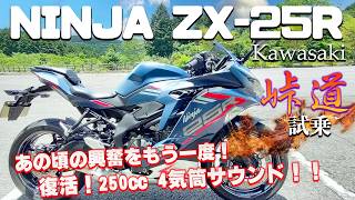 Test ride impressions of the NINJA ZX-25R SE (Kawasaki). It's