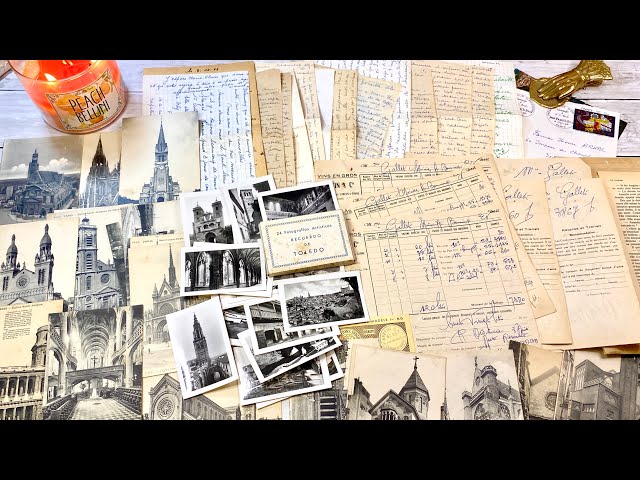 紙もの♡フランスから届いた紙たちを紹介します（Etsy購入品紹介