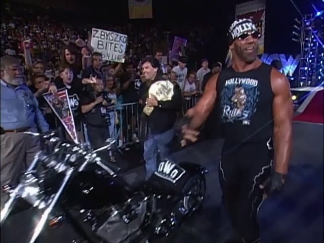 Hollywood Hogan & Eric Bischoff Debut new NWO Bike! Hogan trash