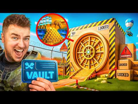 WE BUILT an UNBREAKABLE FORTNITE BOX FORT VAULT… and THEN THIS