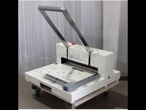 中古]手動 卓上 断裁機 PK-513LN A4長辺対応 プラス(PLUS)製 動作確認