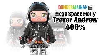 Trevor Andrew x MEGA SPACE MOLLY 400% Unboxing and Review #popmart