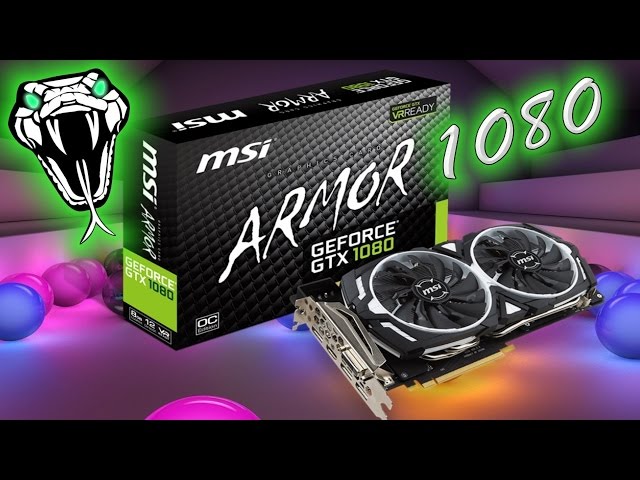 MSI GTX 1080 Armor Unboxing/Benchmarks/Review - YouTube