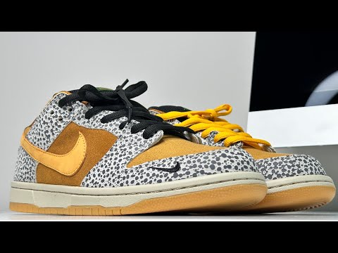 MY ARCHIVES NIKE SB DUNK LOW SAFARI ATMOS **WITH ON FOOT** - YouTube