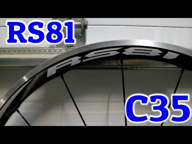The Shimano RS81 C35 Carbon / Aluminum Road Clincher Wheelset