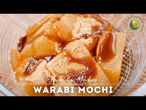 Easy Warabi Mochi (with Homemade Kuromitsu Syrup) | Sudachi