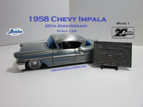 1958 Chevy Impala by Jada Toys (Metals Diecast) 20th Anniversary 1