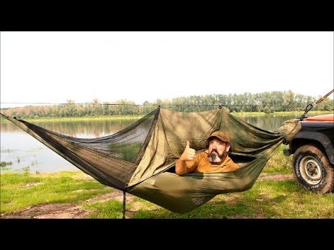 BushBed™ - Adventure hammock with unique mosquito net - YouTube