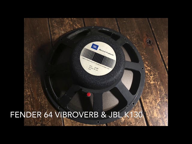 Fender 64 Vibroverbのスピーカーを交換（JBL K130 vs JBL D130