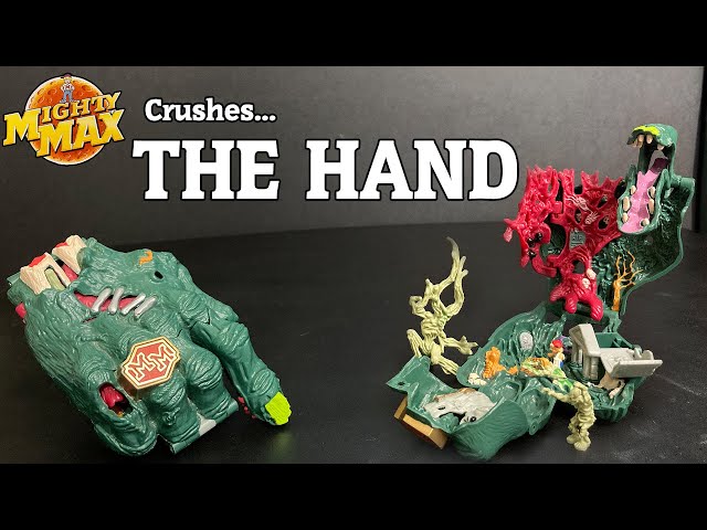 Mighty Max Crushes The Hand Playset Review - YouTube