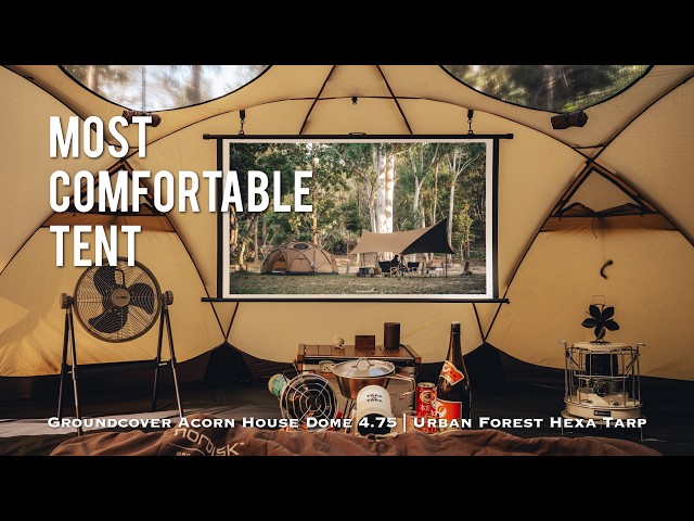CAMPING | The Most Comfortable Tent Setup | GroundCover Dome 4.75
