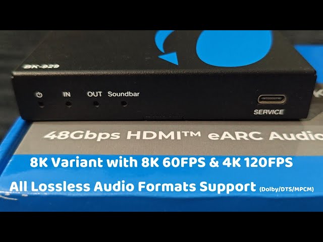 Orei 8K Audio Extractor (BK 929) | DTS:X & Dolby Atmos passthrough