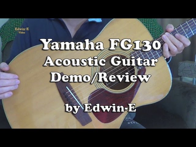Yamaha FG130 Vintage Acoustic Guitar Demo / Review - YouTube