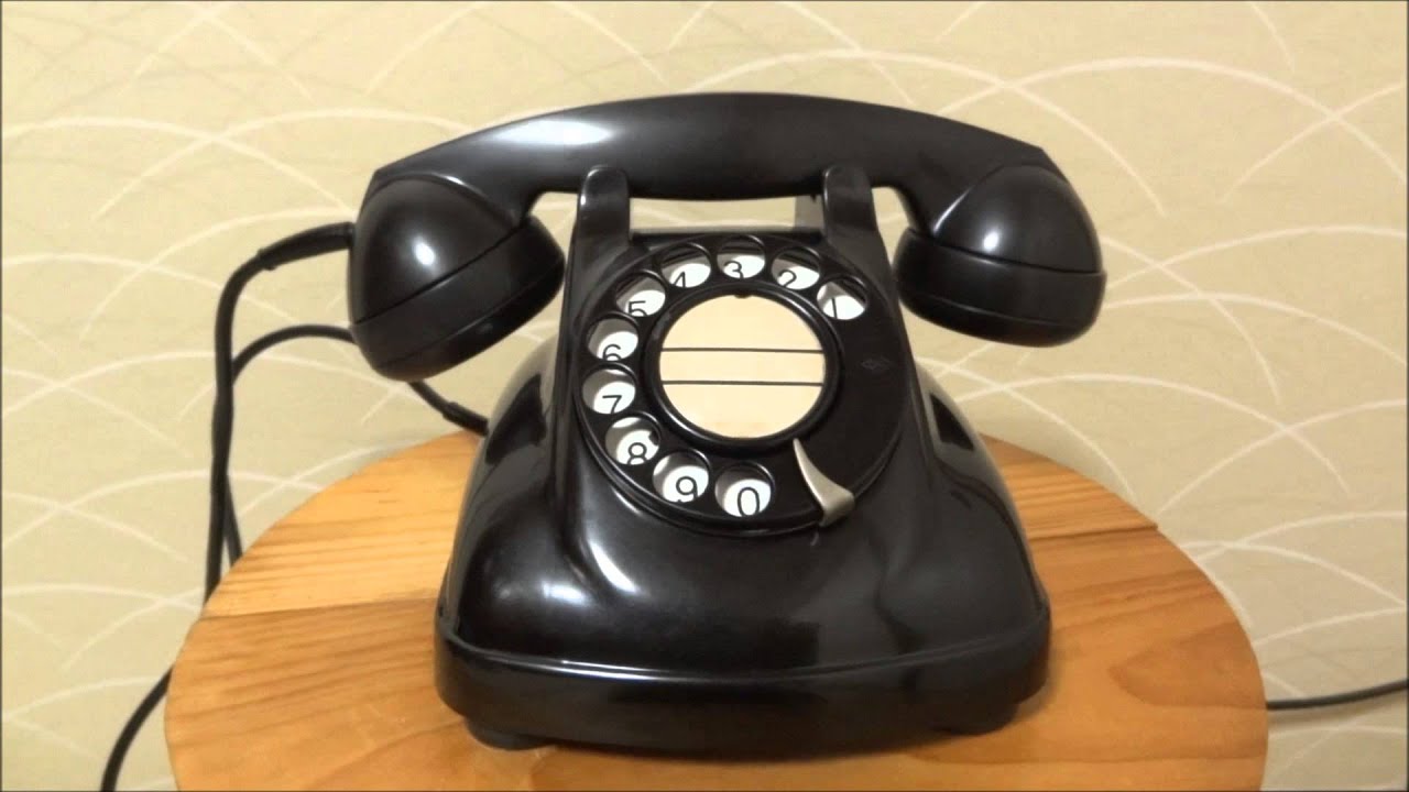黒電話 4号自動式電話機 Vintage Japanese Telephone - YouTube