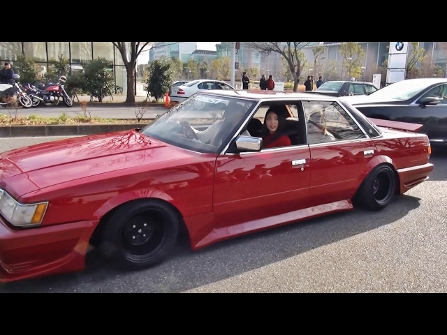 いまどき女子3人衆がコロがすマークⅡ GX71】 ニューイヤー