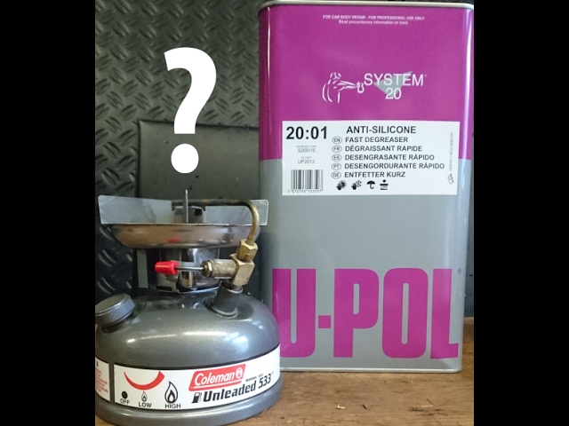 Burning Panel Wipe in the Coleman 533 Stove - YouTube